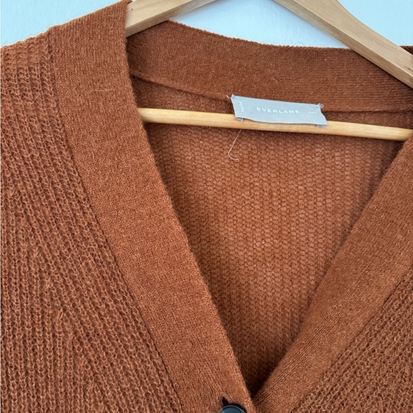 Everlane Orange Alpaca Oversized Cardigan XXS - Picture 4 of 5